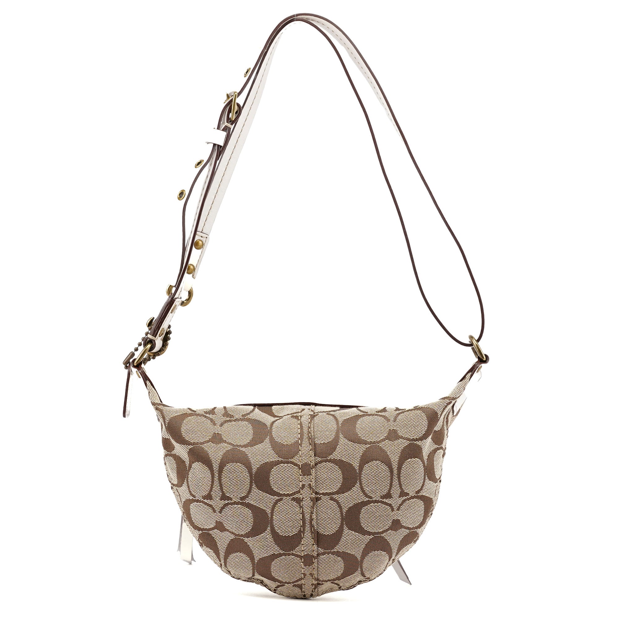 10840 Beige Signature C Swing Bag