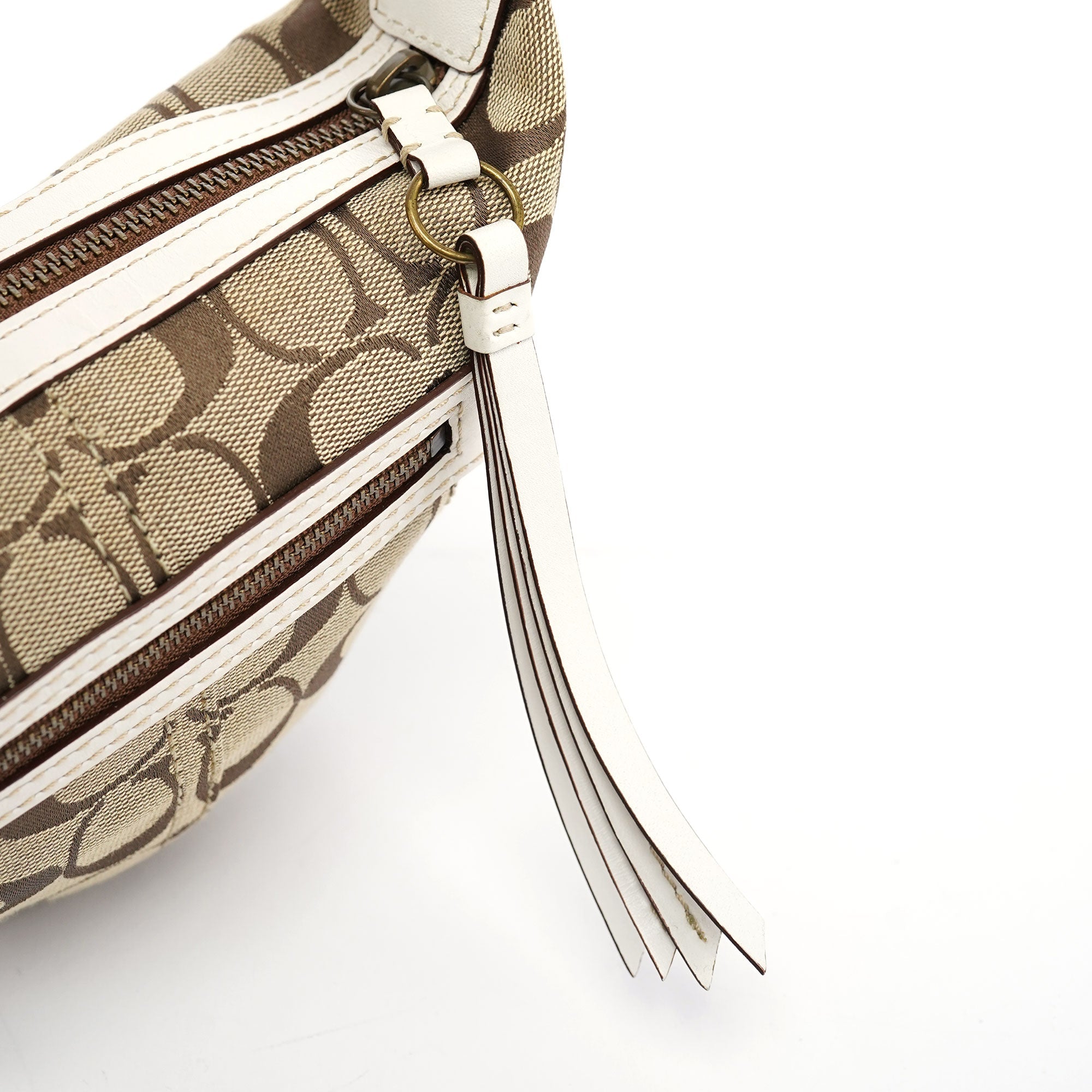 10840 Beige Signature C Swing Bag