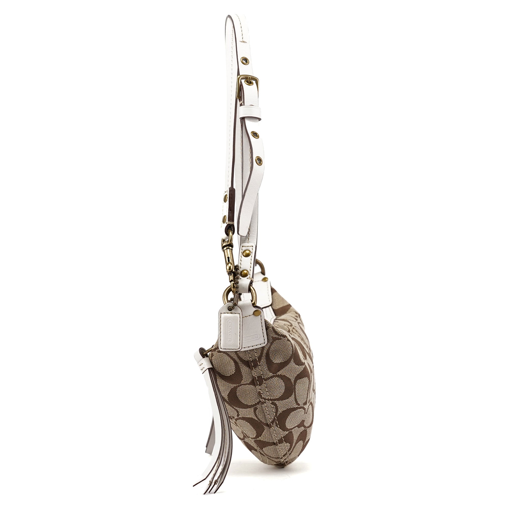 10840 Beige Signature C Swing Bag