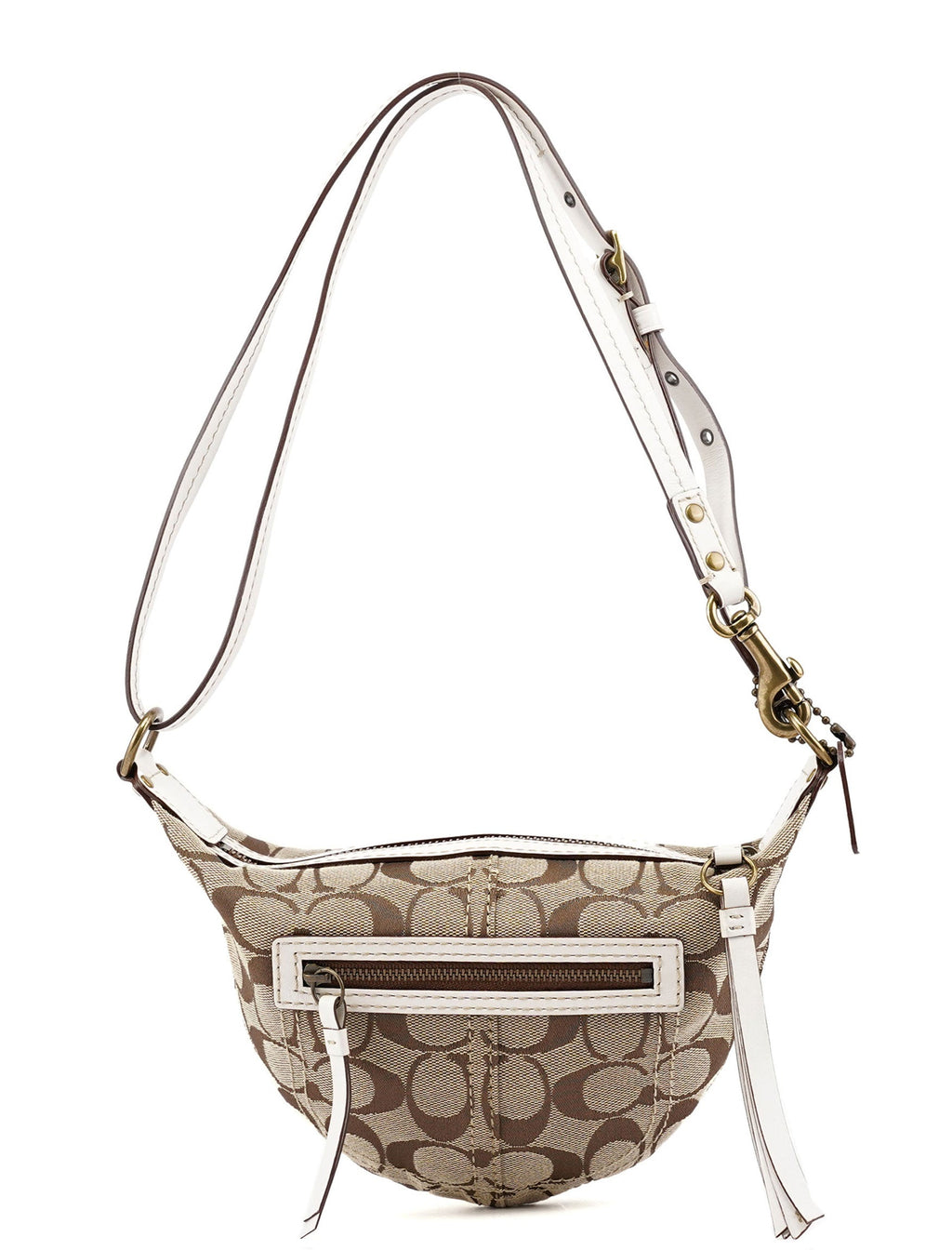 10840 Beige Signature C Swing Bag