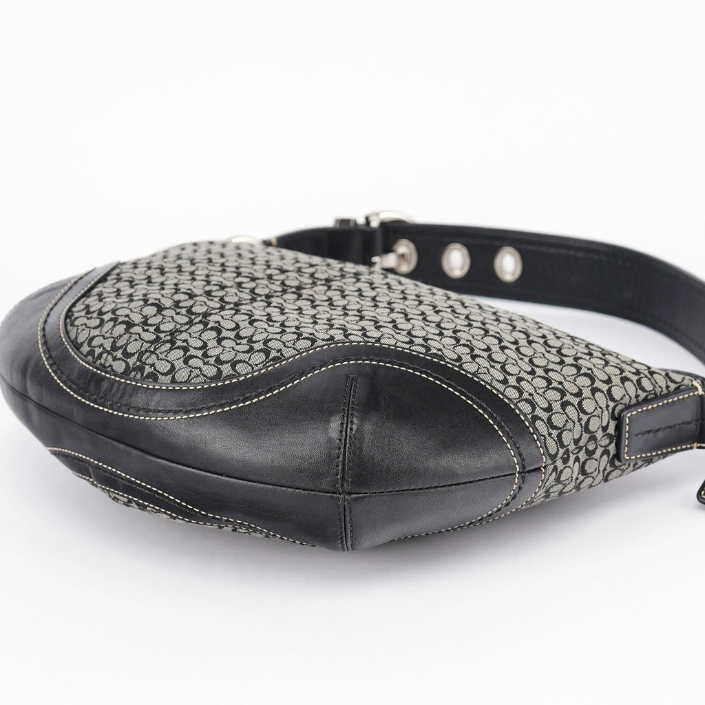10924 Grey Hobo Shoulder Bag