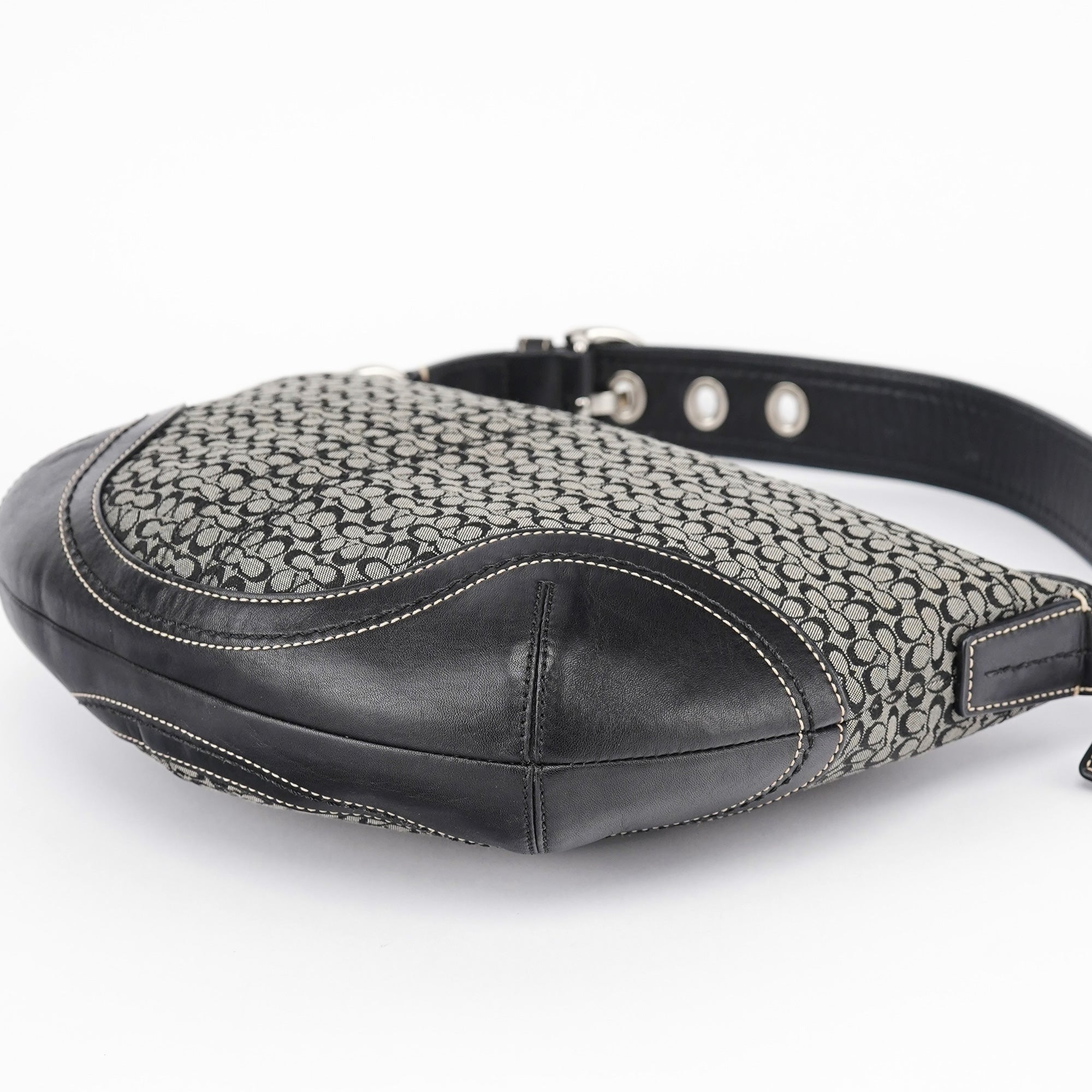 10924 Grey Hobo Shoulder Bag