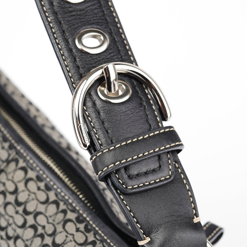 10924 Grey Hobo Shoulder Bag
