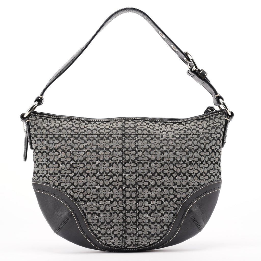 10924 Grey Hobo Shoulder Bag