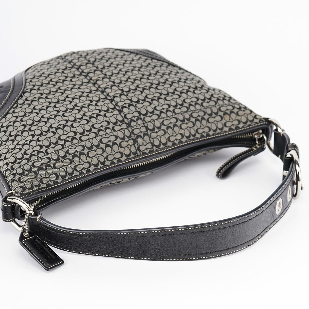 10924 Grey Hobo Shoulder Bag