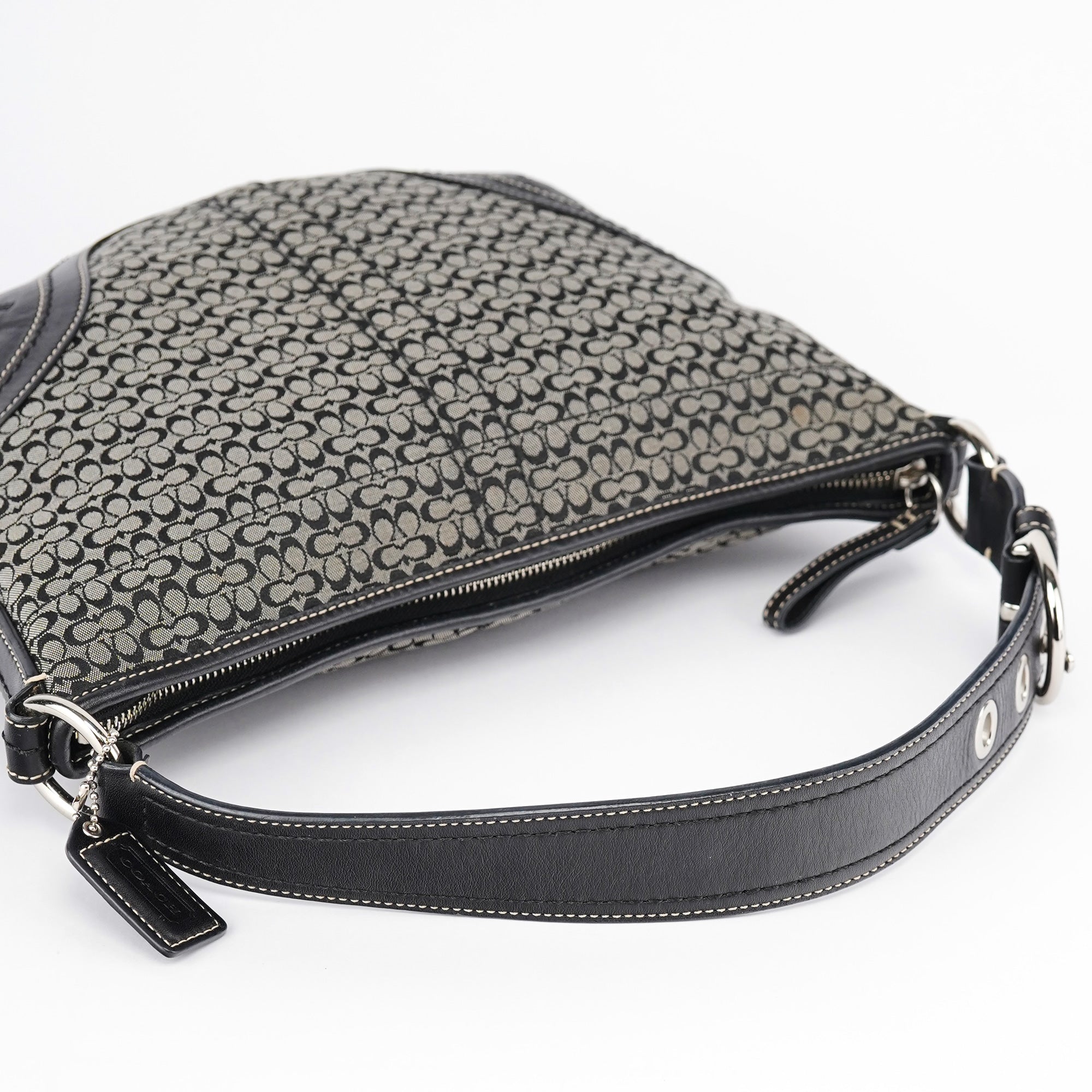 10924 Grey Hobo Shoulder Bag