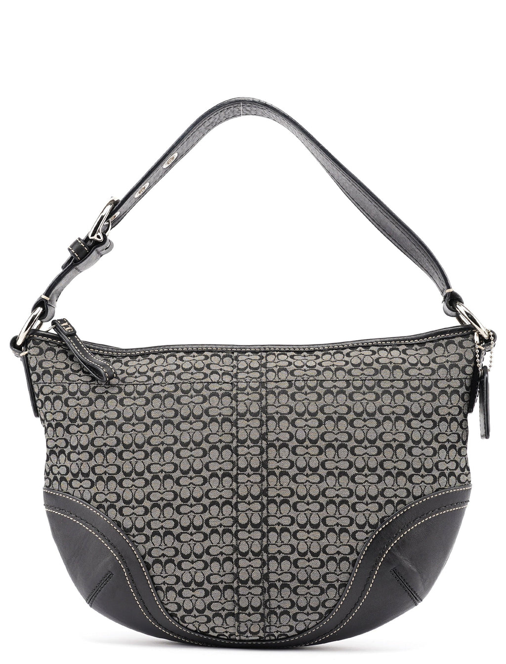 10924 Grey Hobo Shoulder Bag
