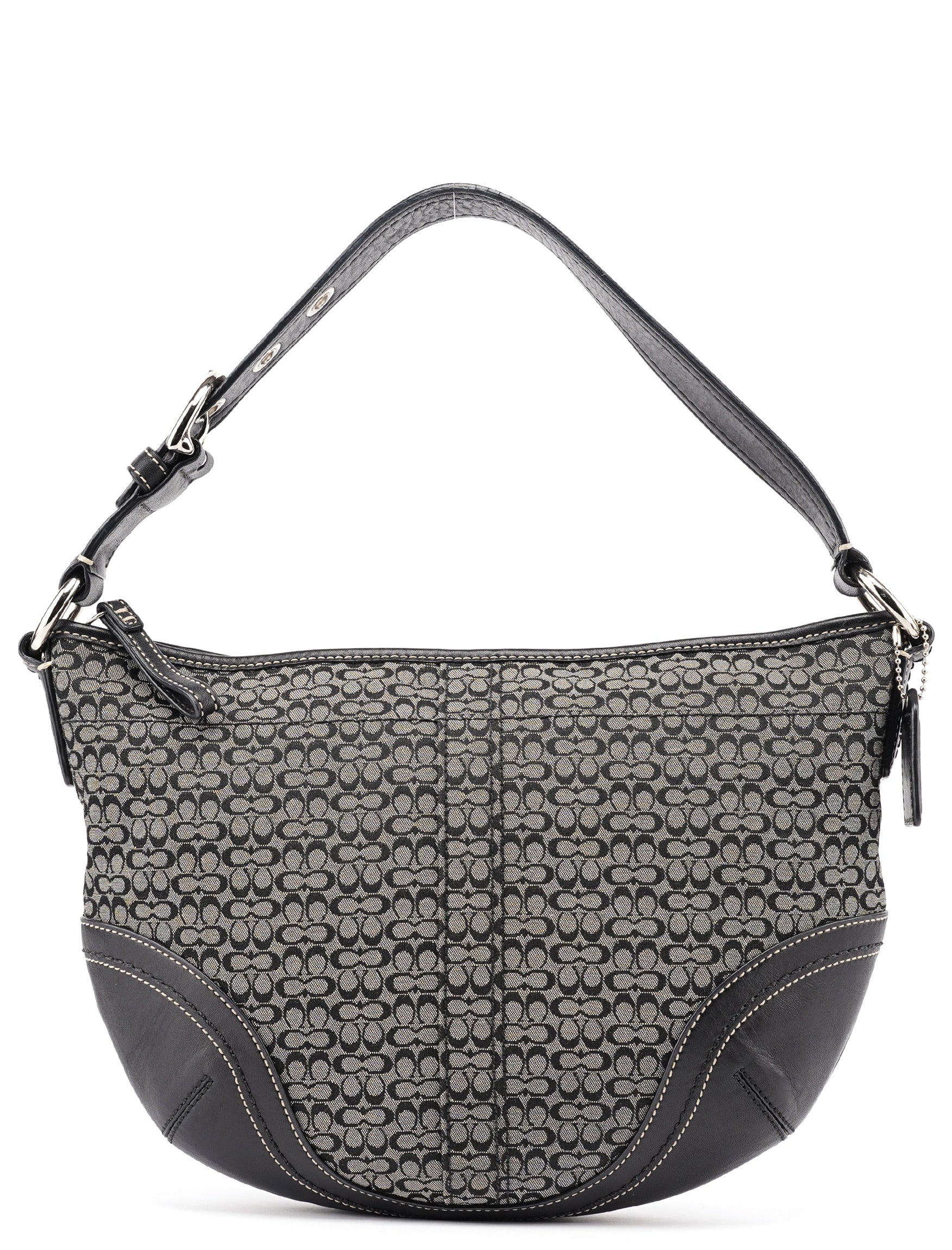 10924 Grey Hobo Shoulder Bag