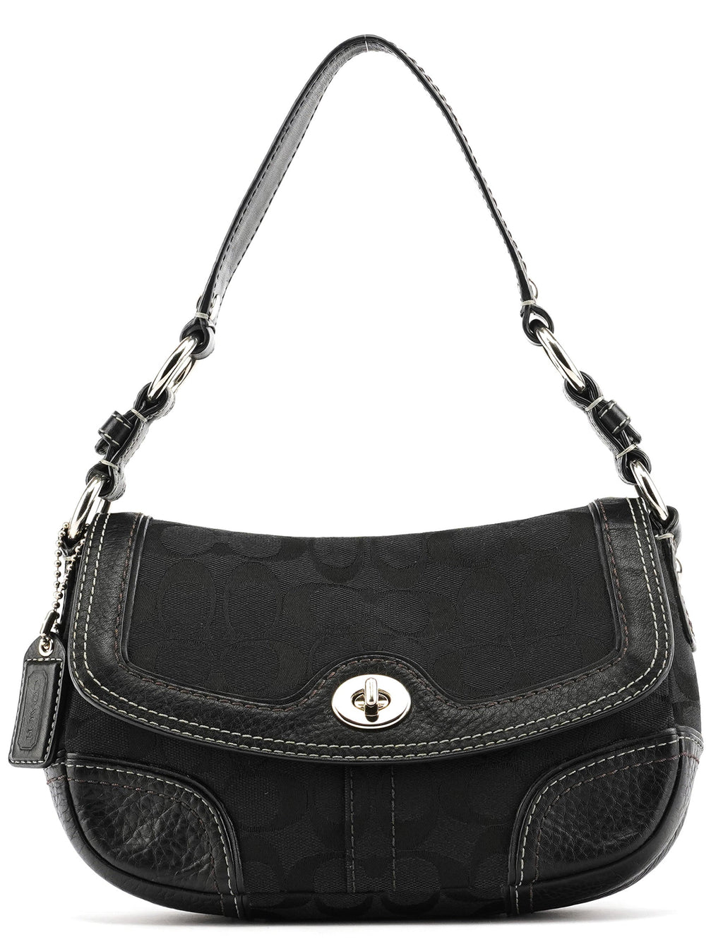 10983 Black Soho Turnlock Shoulder Bag