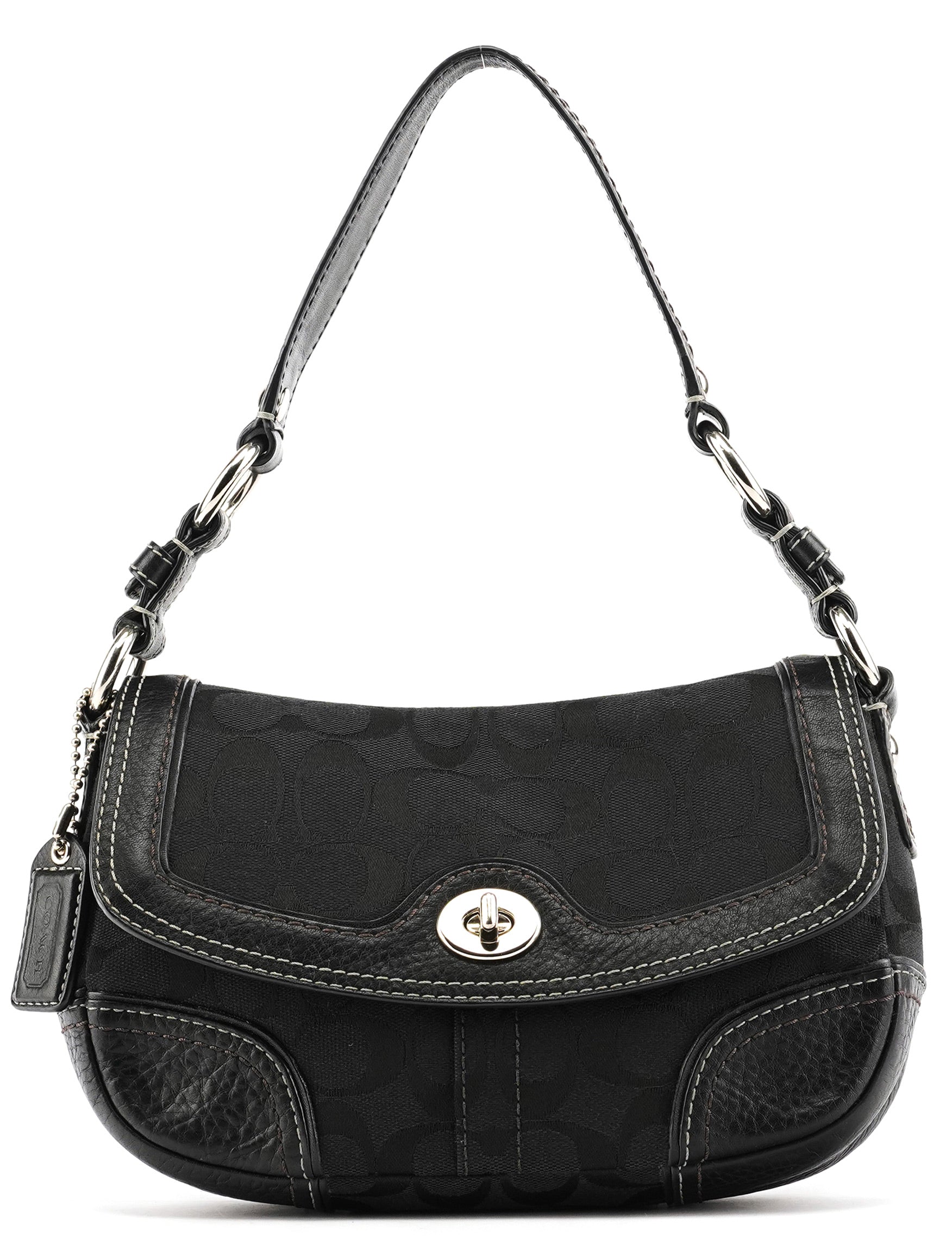 10983 Black Soho Turnlock Shoulder Bag
