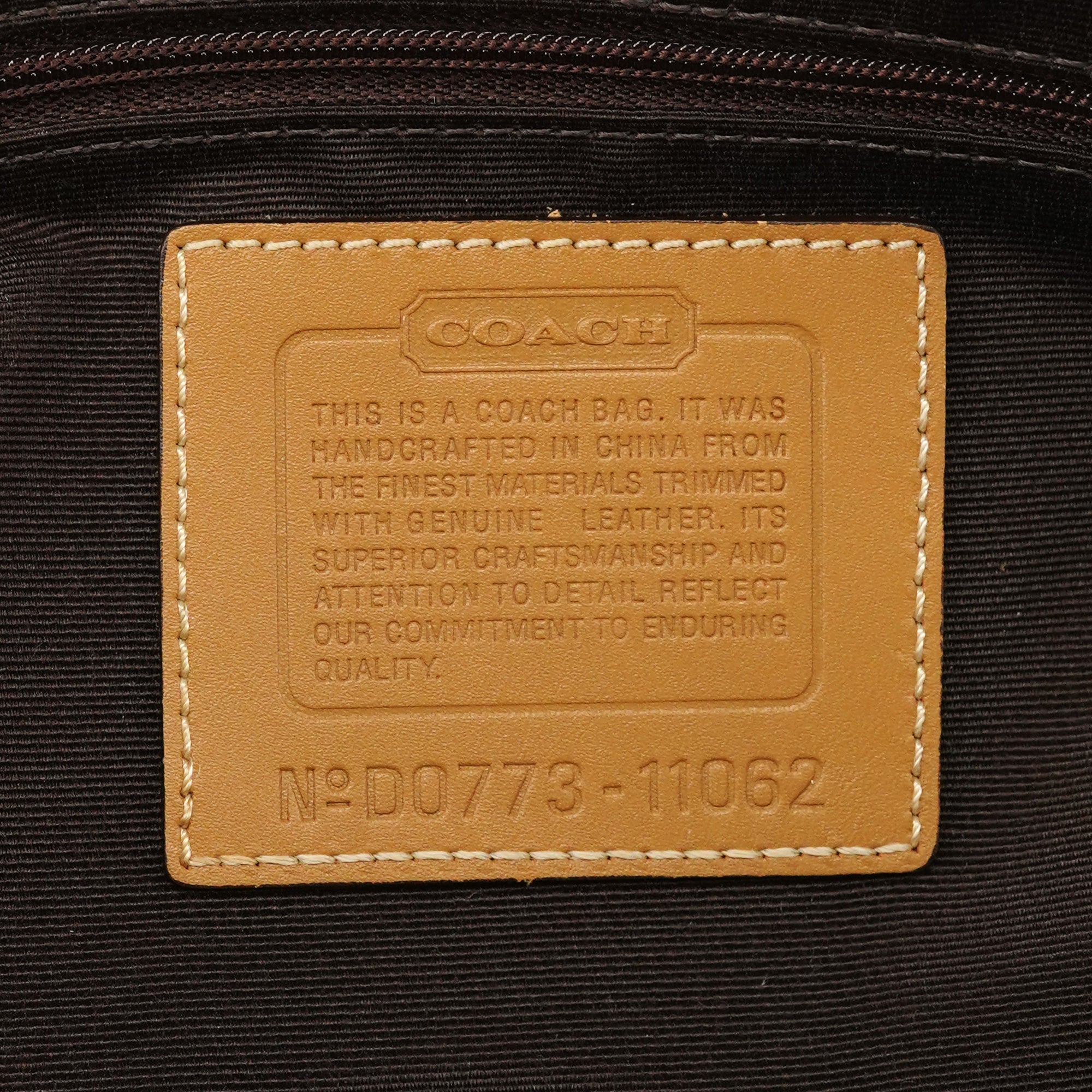 11062 Beige Tan Signature Turnlock Tote Bag