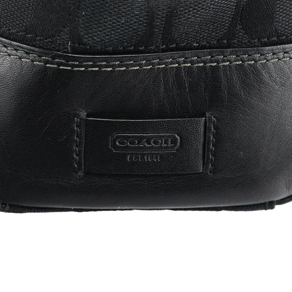 11062 Black Signature Turnlock Tote Bag