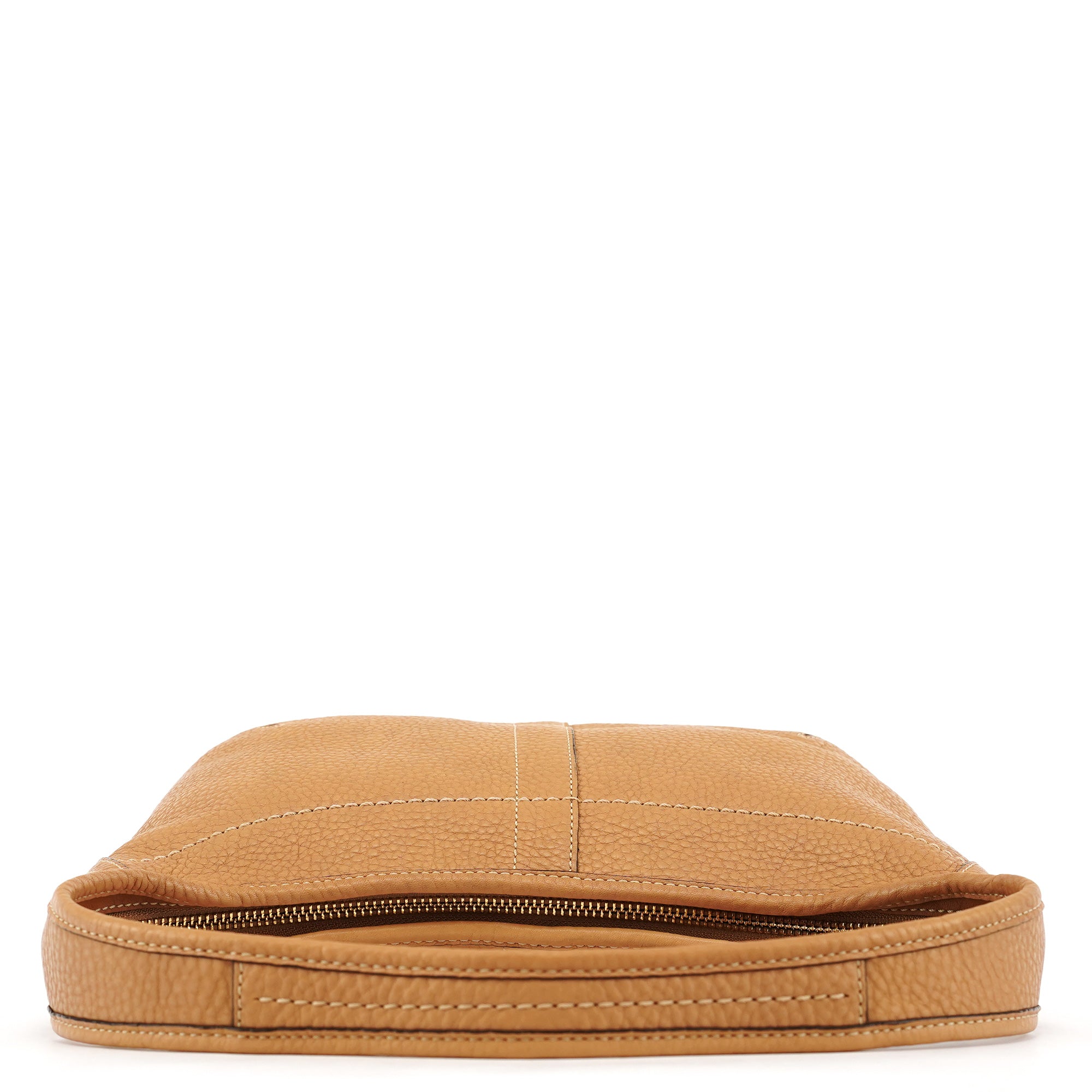 11611 Tan Leather Hobo Shoulder Bag