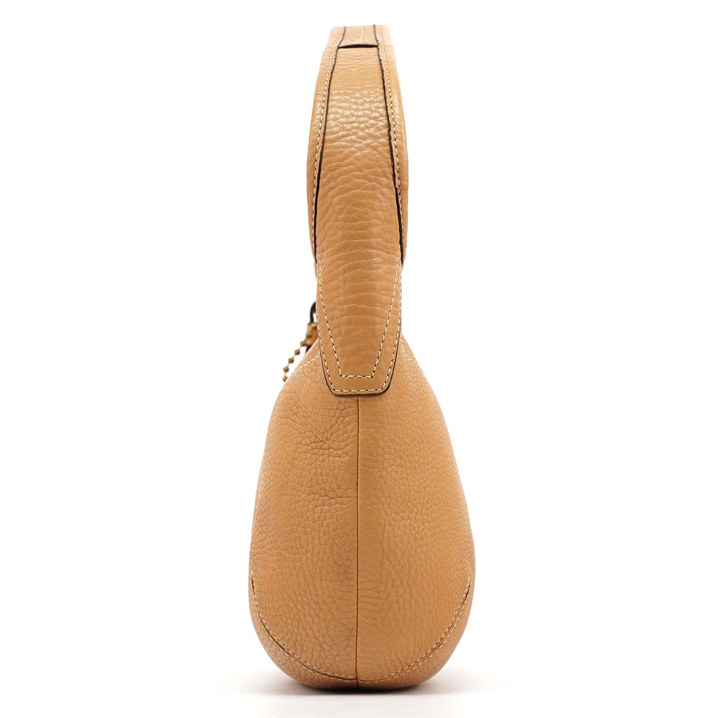 11611 Tan Leather Hobo Shoulder Bag