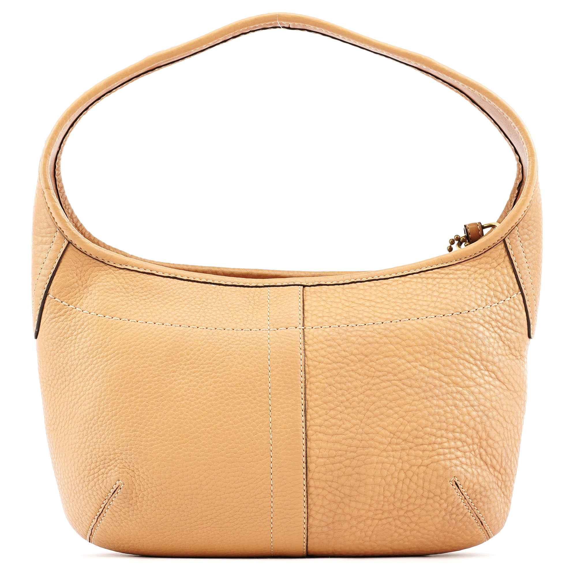 11611 Tan Leather Hobo Shoulder Bag
