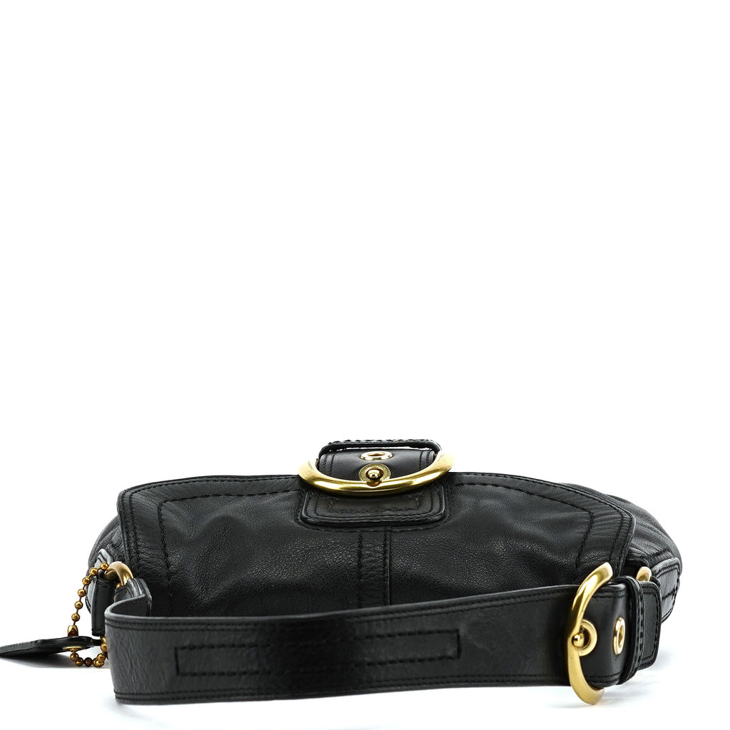 11840 Black Leather Soho Shoulder Bag