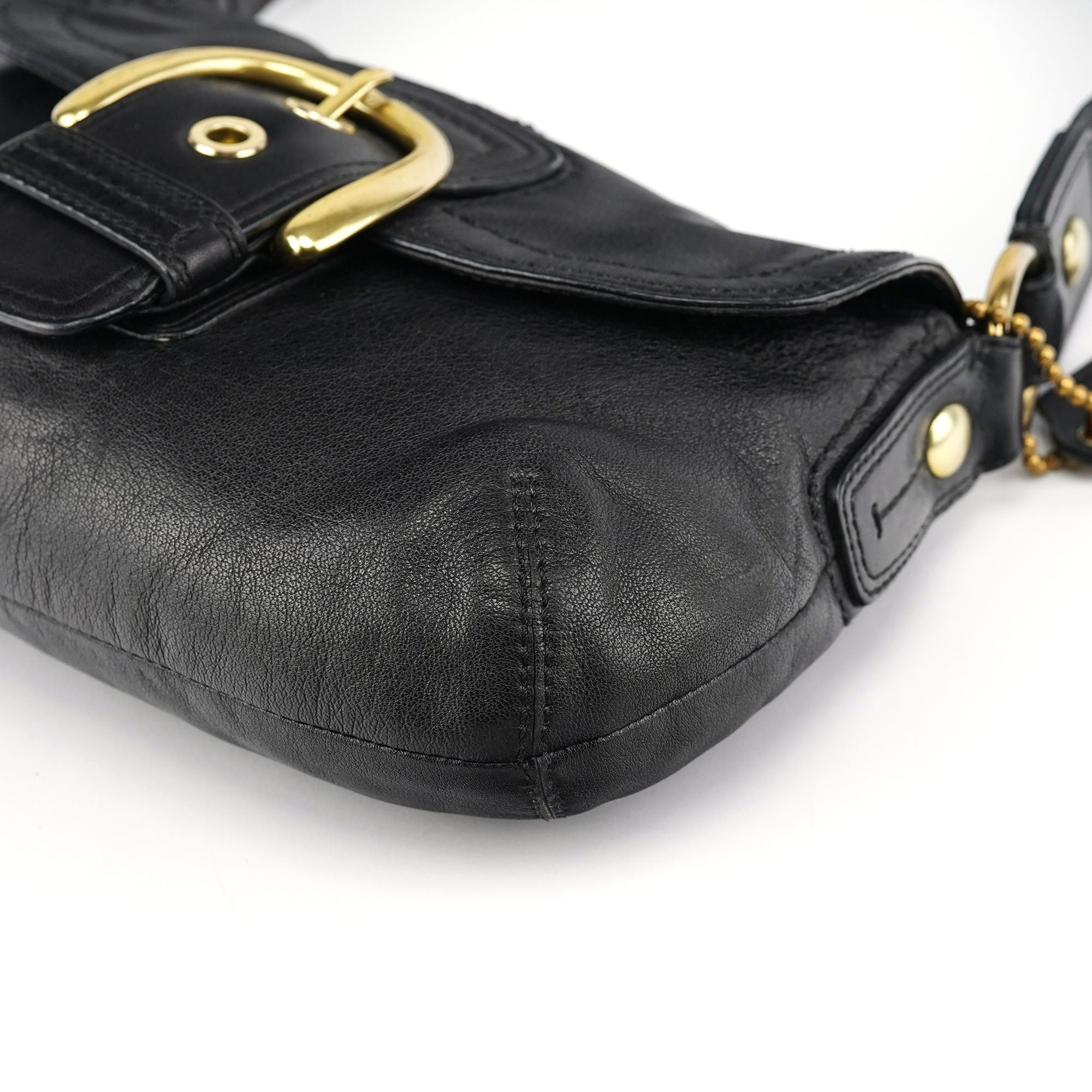 11840 Black Leather Soho Shoulder Bag