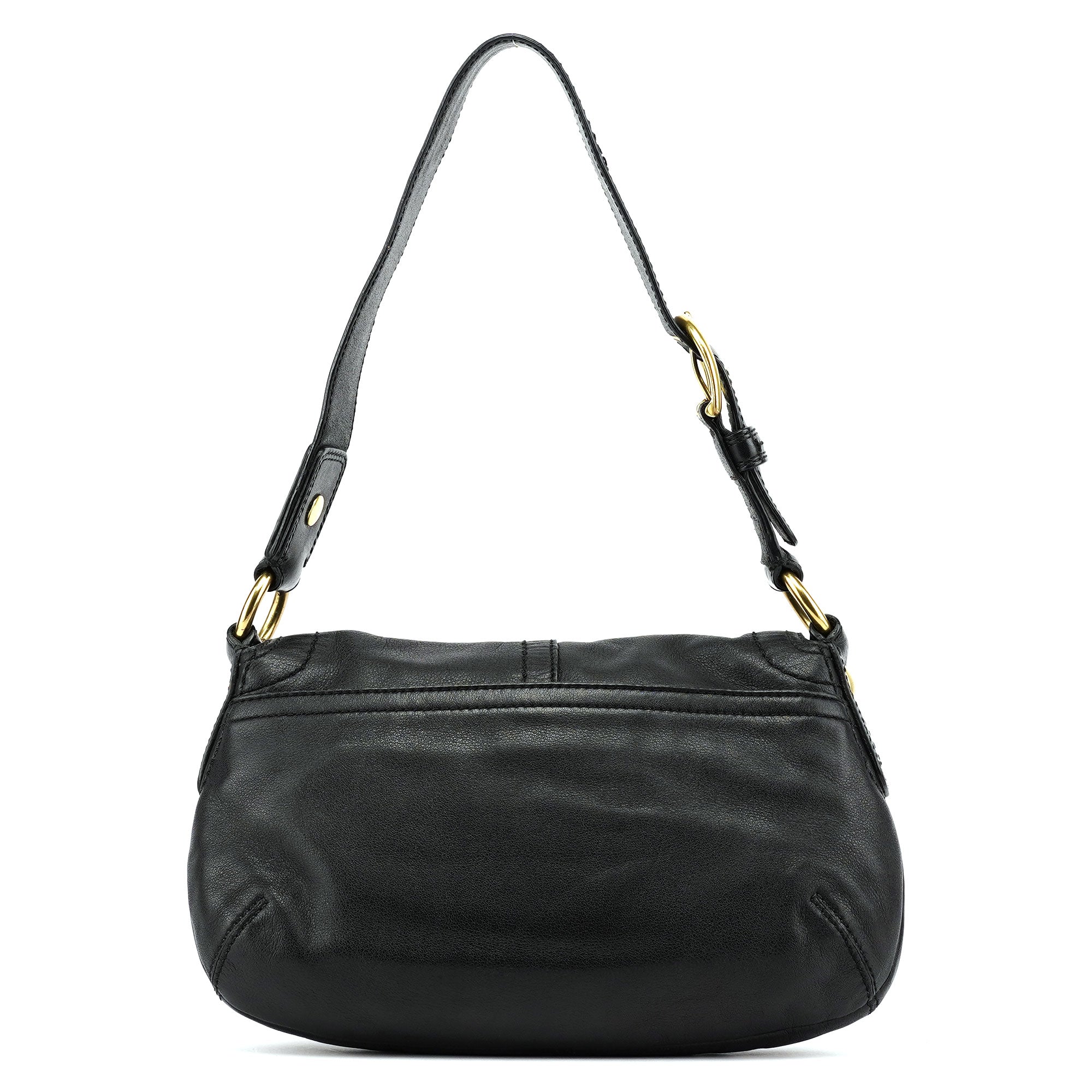 11840 Black Leather Soho Shoulder Bag