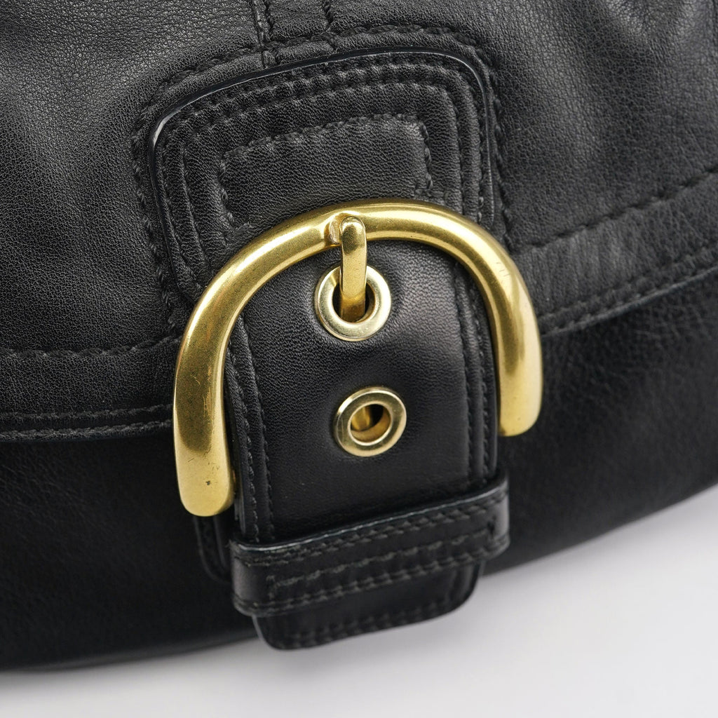 11840 Black Leather Soho Shoulder Bag