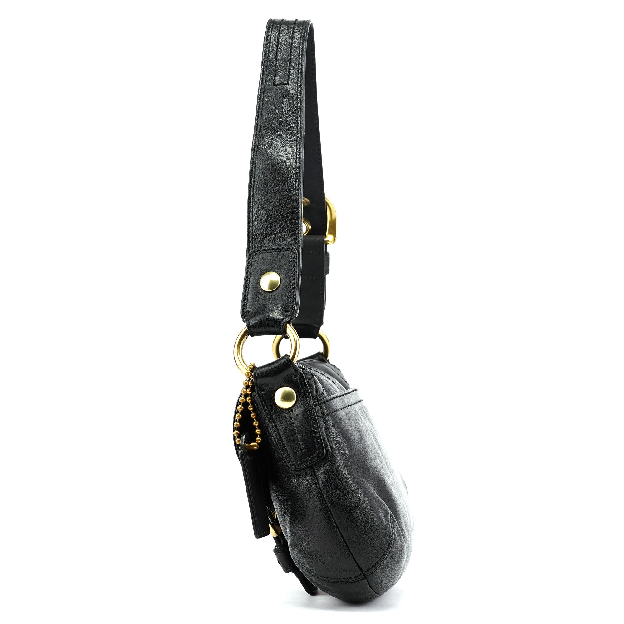 11840 Black Leather Soho Shoulder Bag