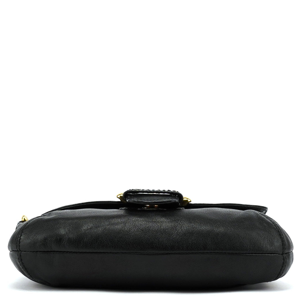 11840 Black Leather Soho Shoulder Bag