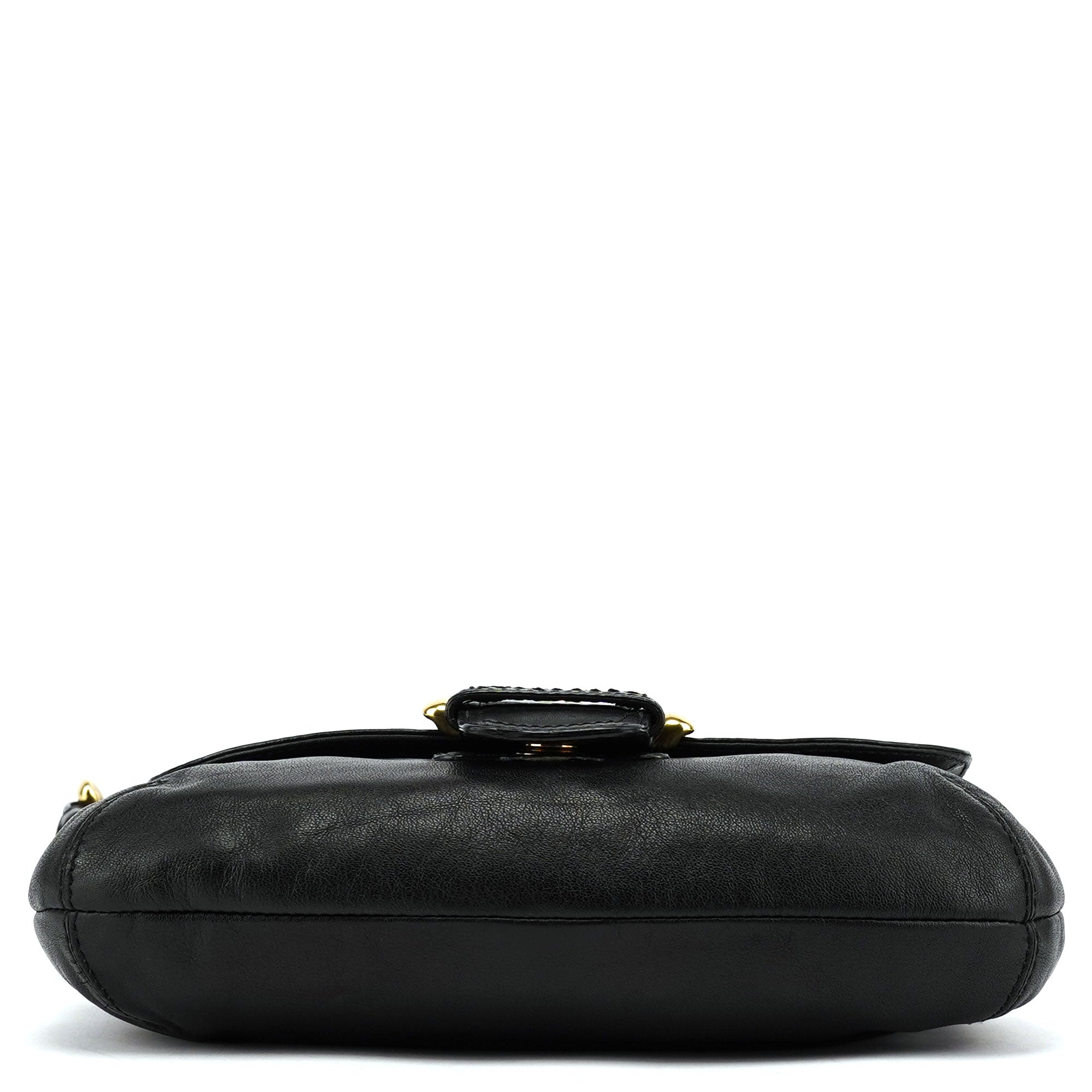 11840 Black Leather Soho Shoulder Bag