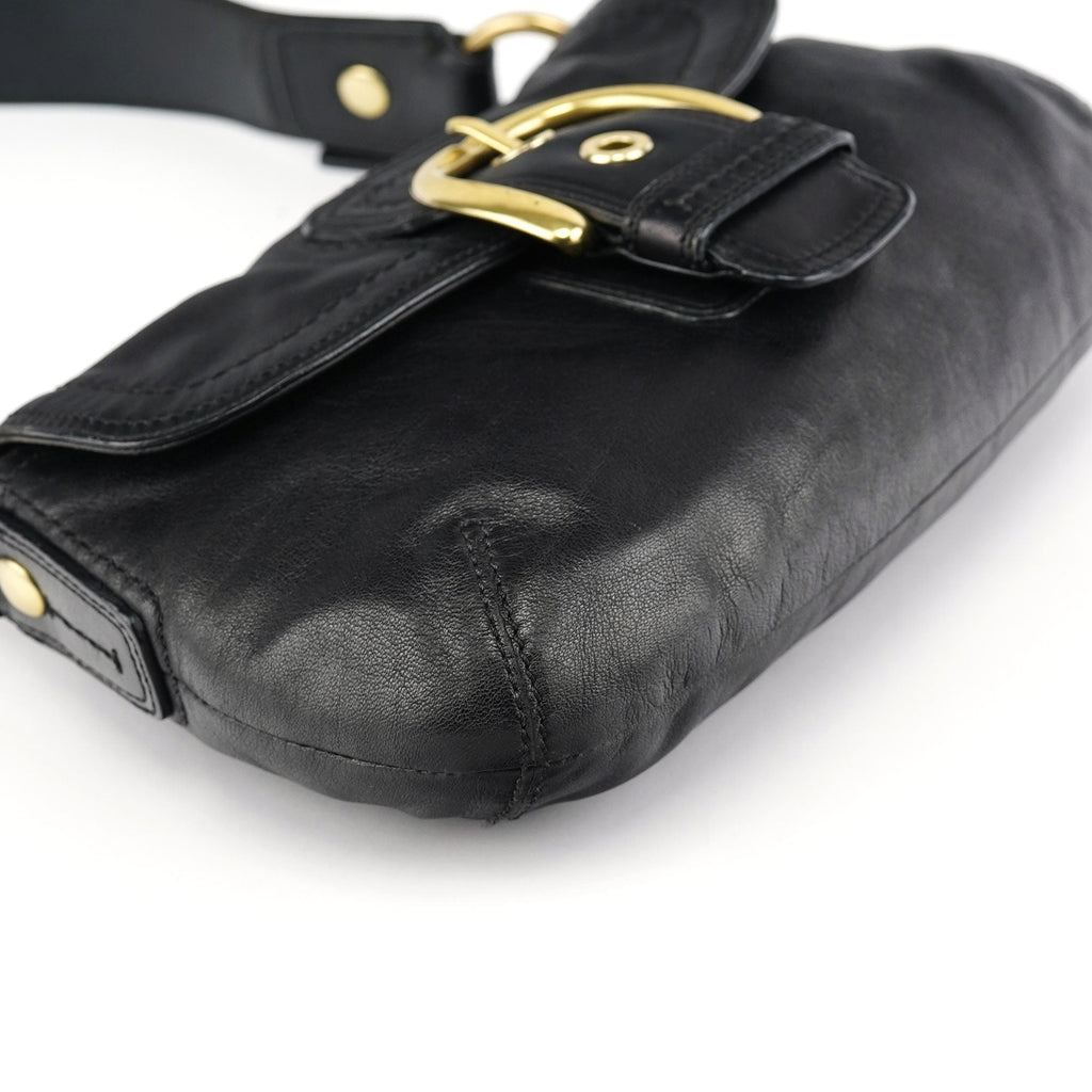 11840 Black Leather Soho Shoulder Bag