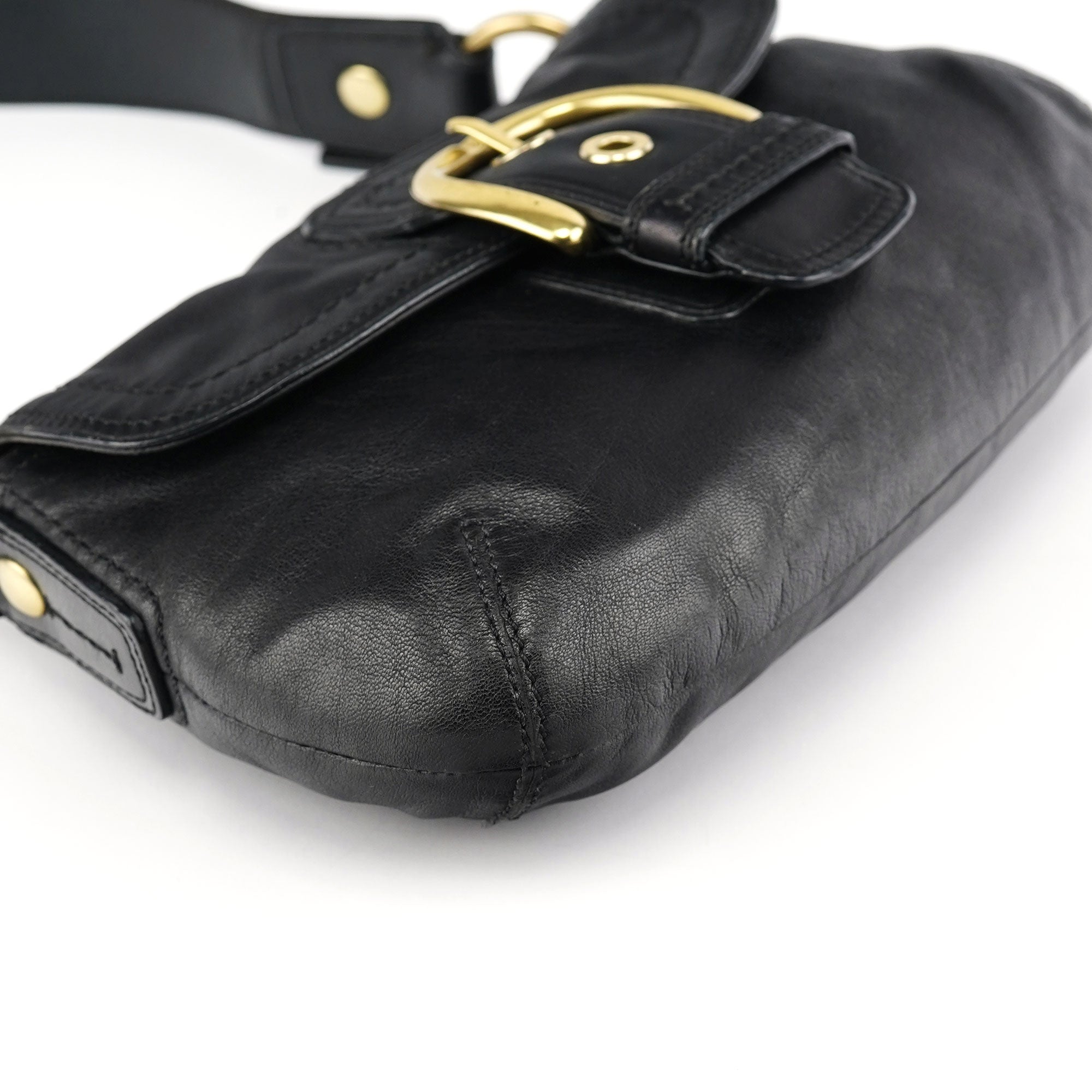 11840 Black Leather Soho Shoulder Bag