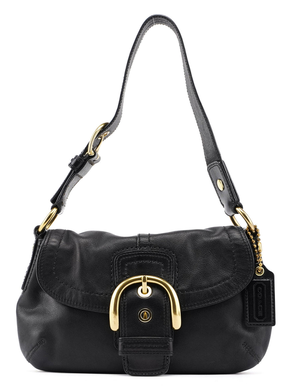 11840 Black Leather Soho Shoulder Bag