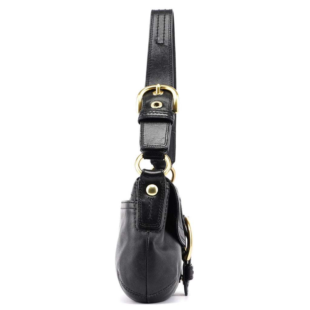 11840 Black Leather Soho Shoulder Bag