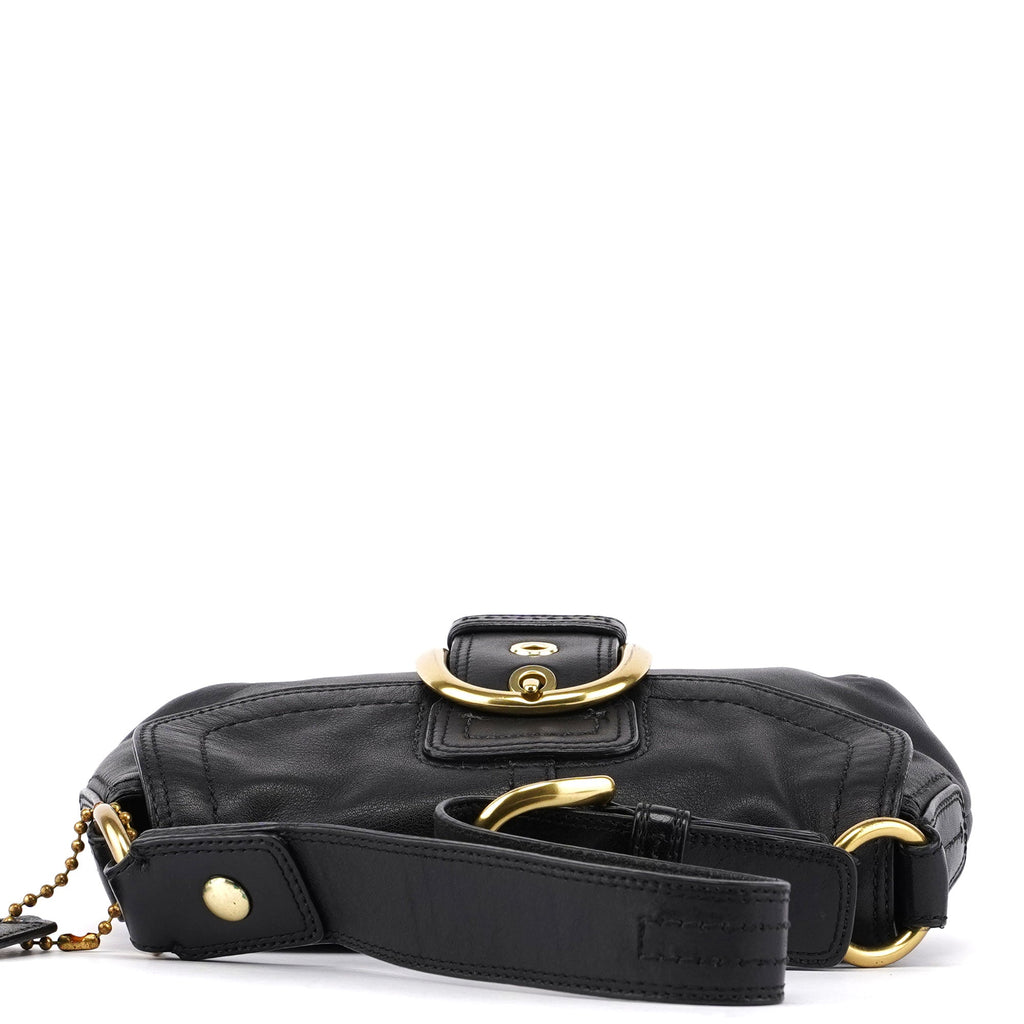 11840 Black Leather Soho Shoulder Bag