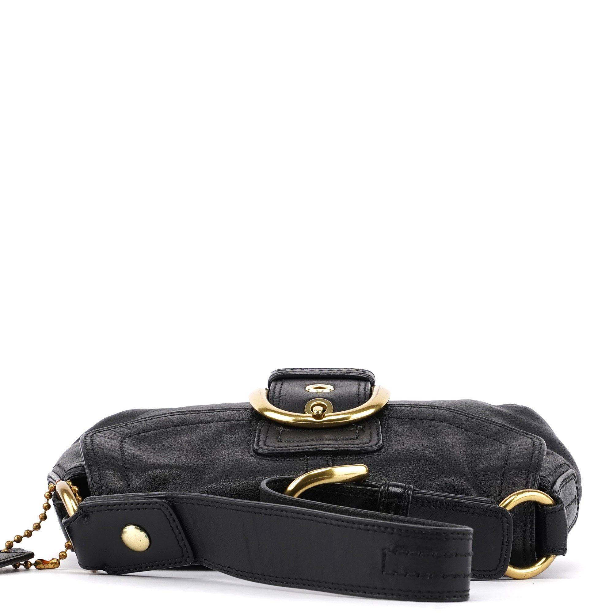 11840 Black Leather Soho Shoulder Bag