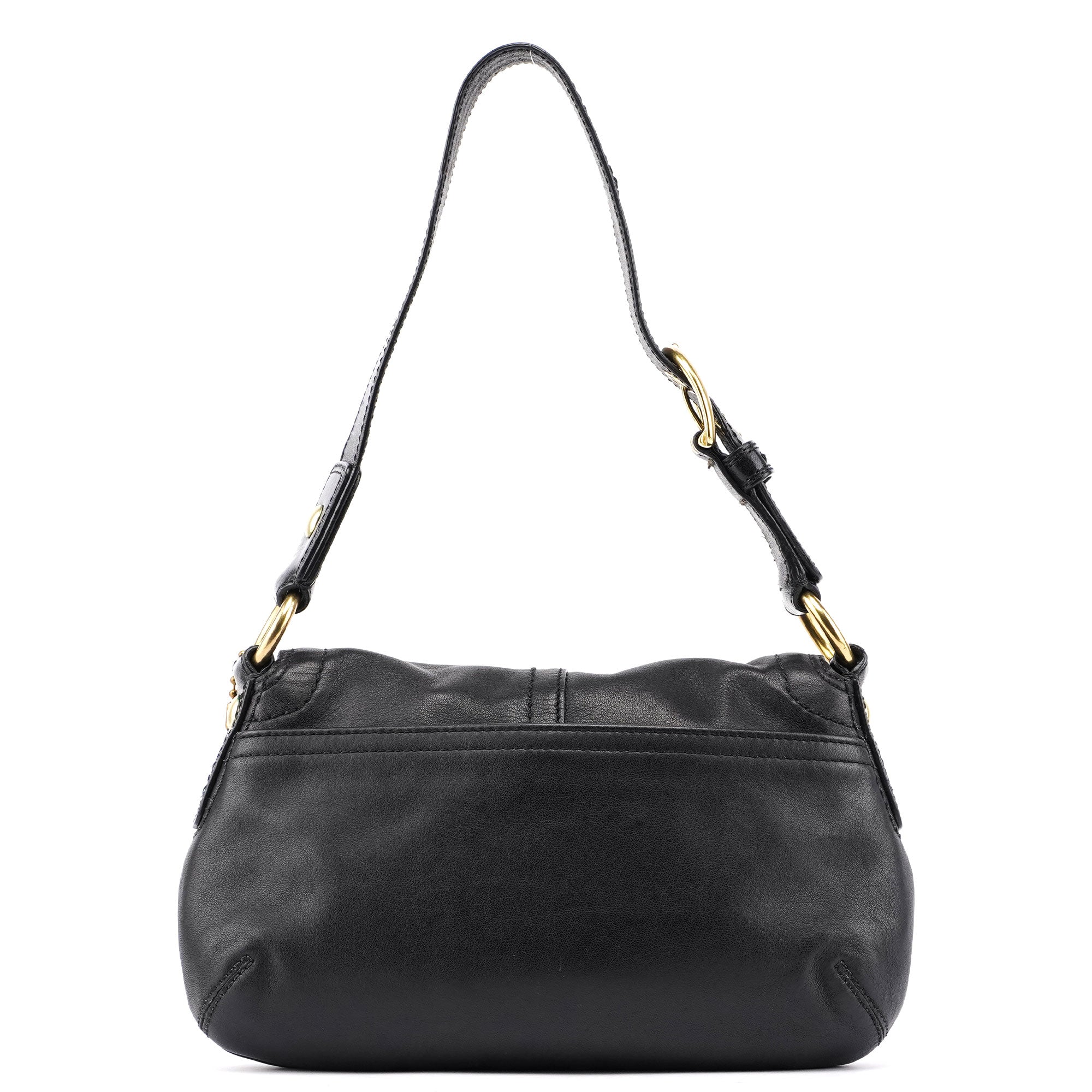 11840 Black Leather Soho Shoulder Bag