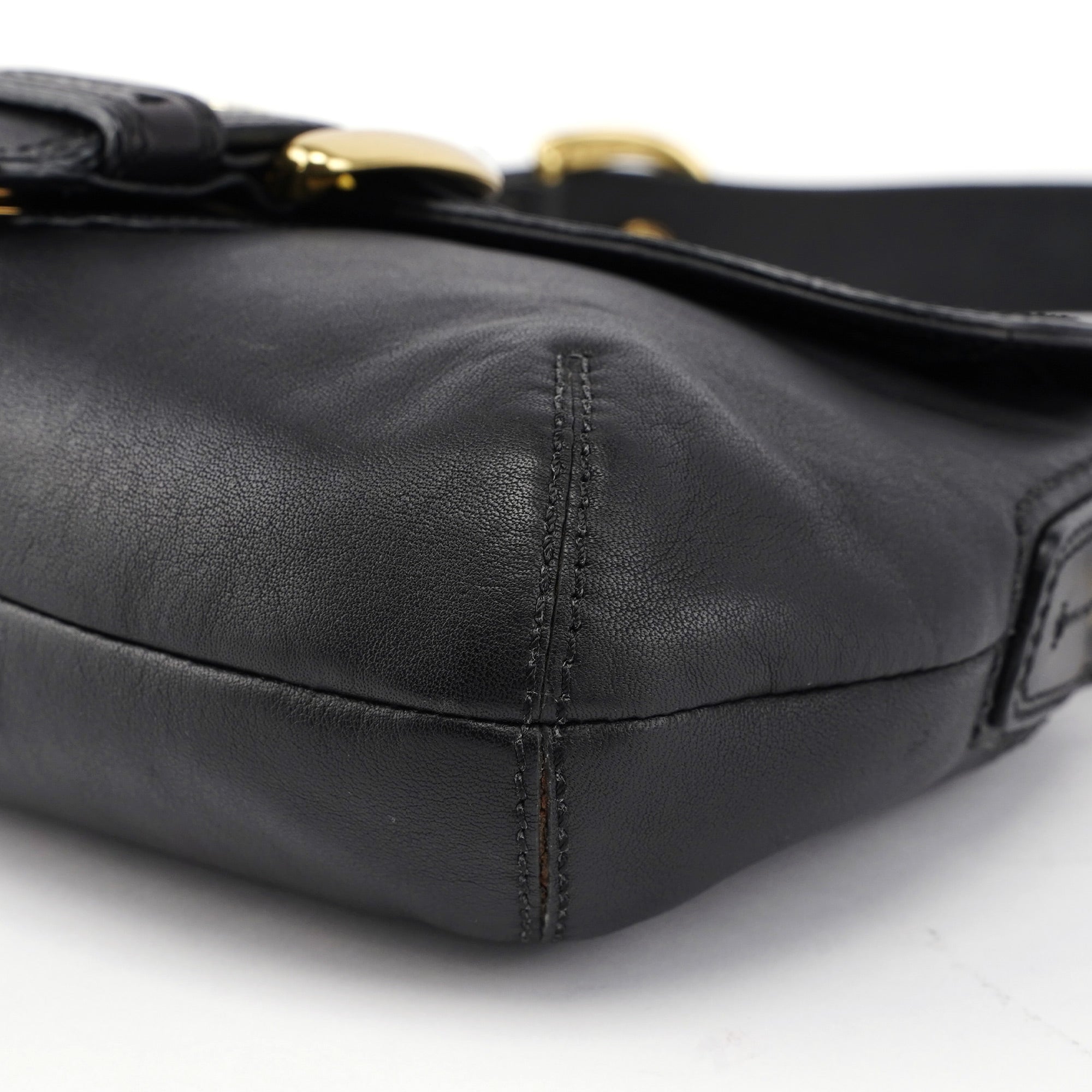 11840 Black Leather Soho Shoulder Bag