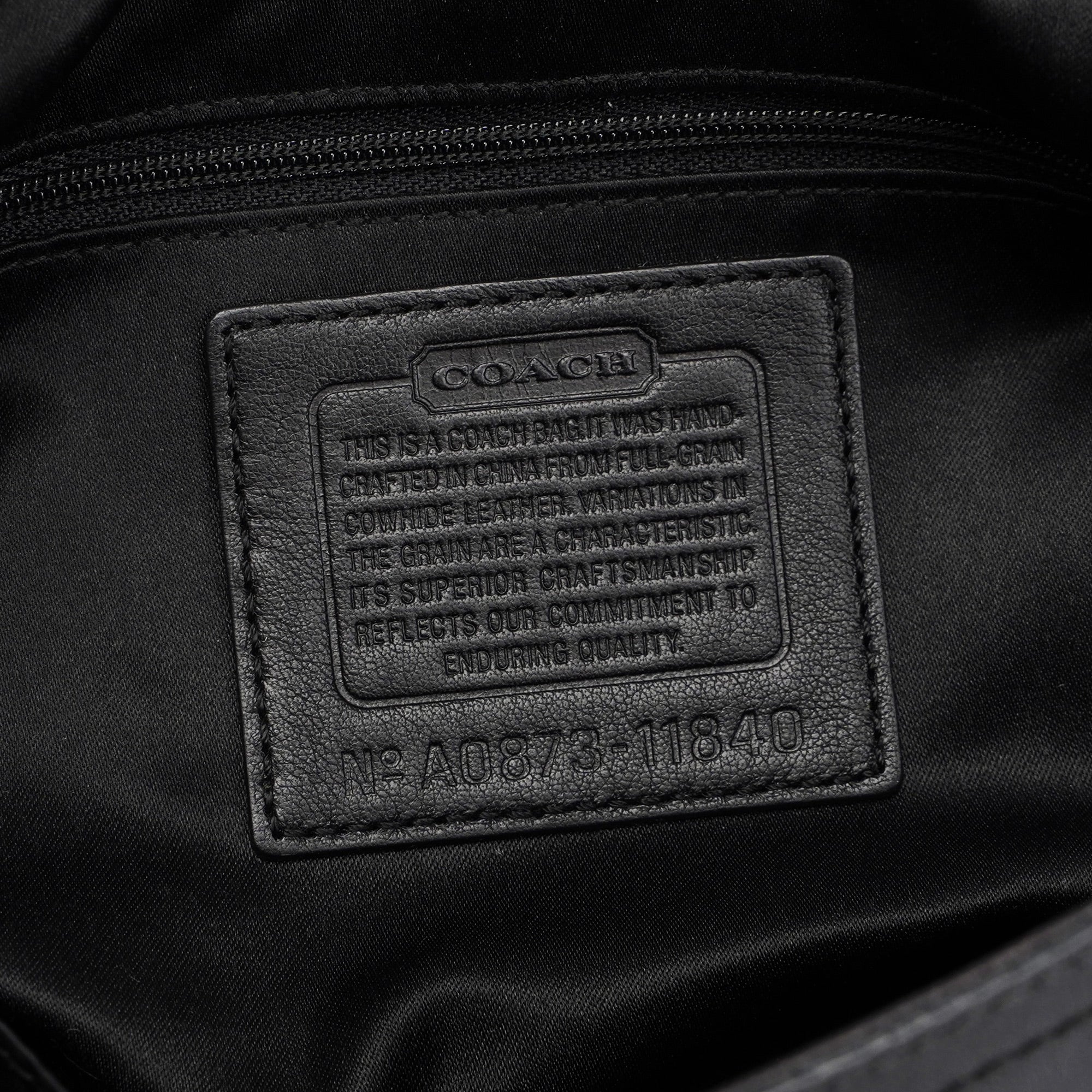 11840 Black Leather Soho Shoulder Bag