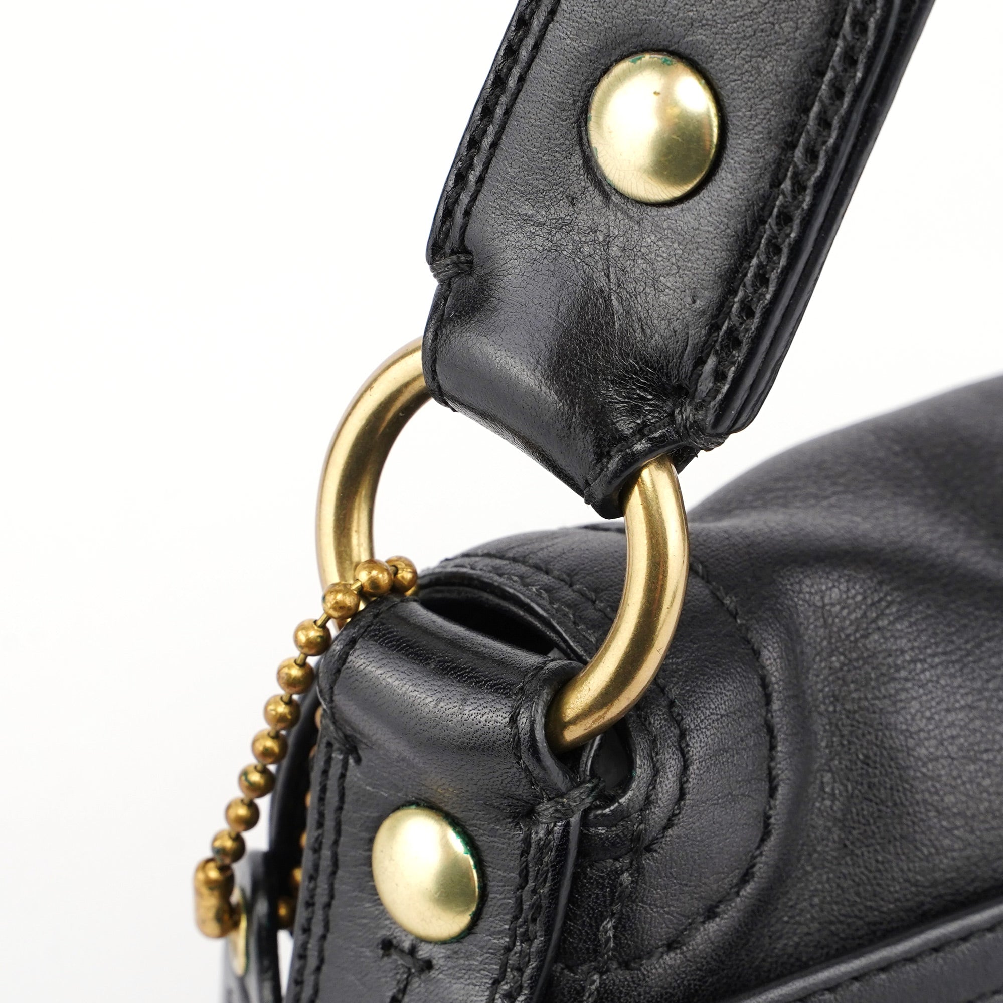 11840 Black Leather Soho Shoulder Bag