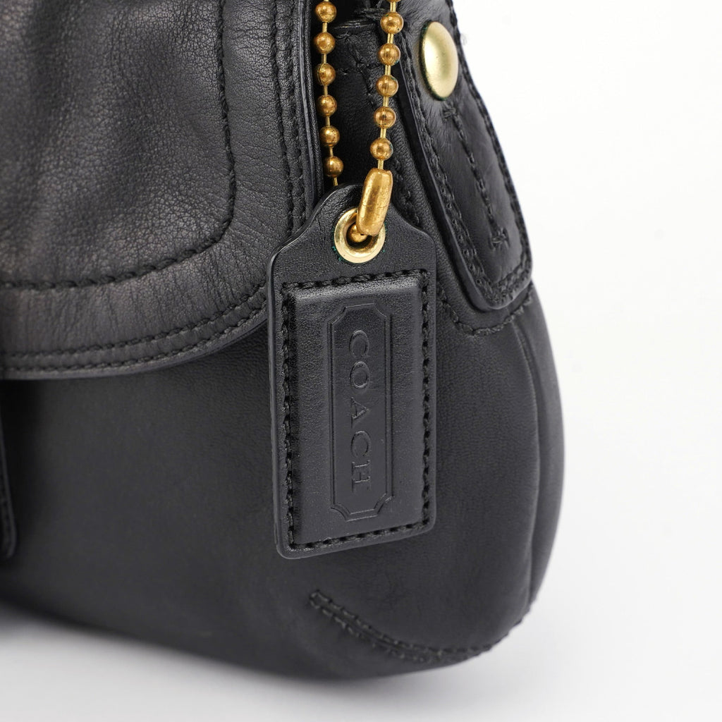 11840 Black Leather Soho Shoulder Bag
