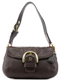 11840 Brown Leather Soho Shoulder Bag