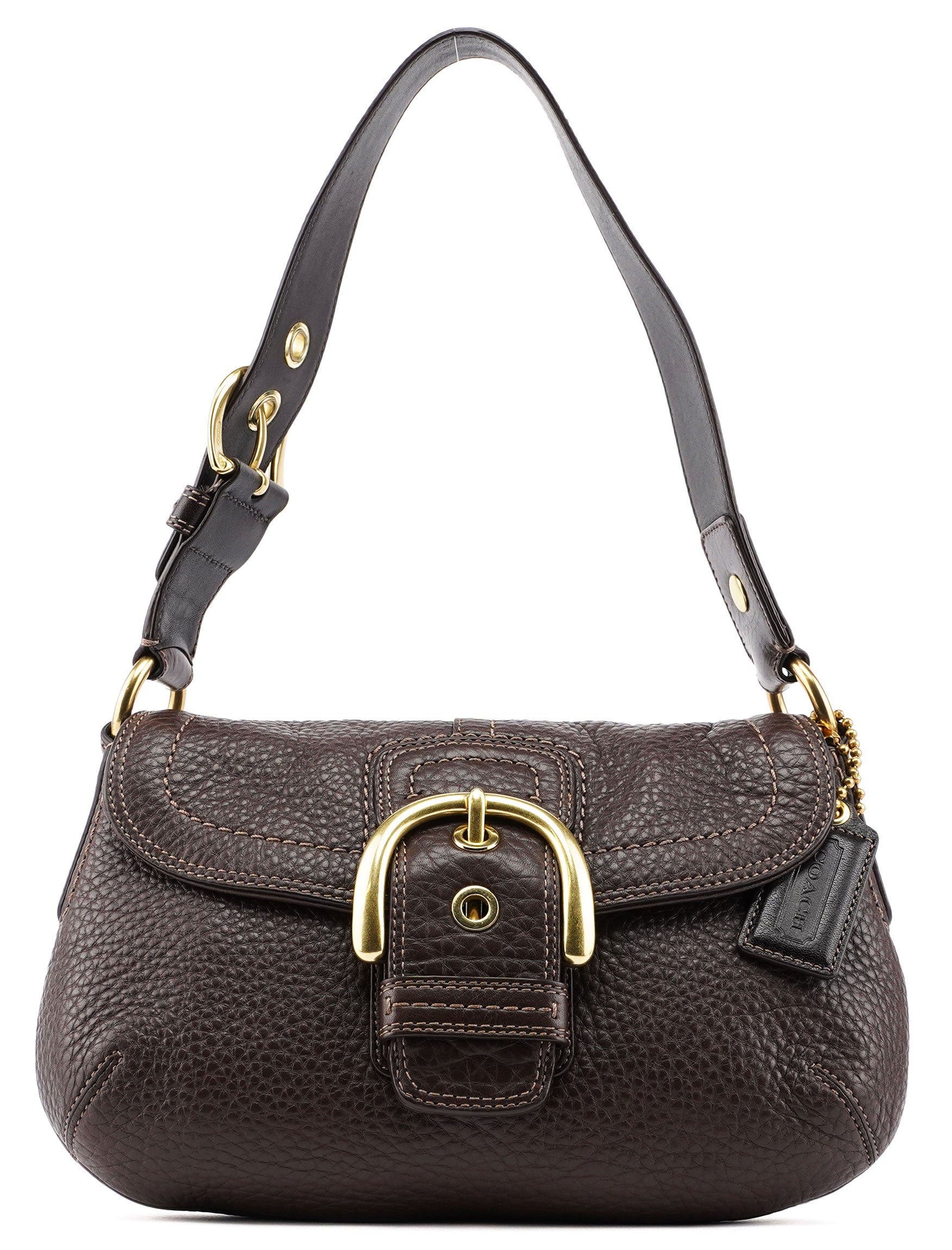 11840 Brown Leather Soho Shoulder Bag