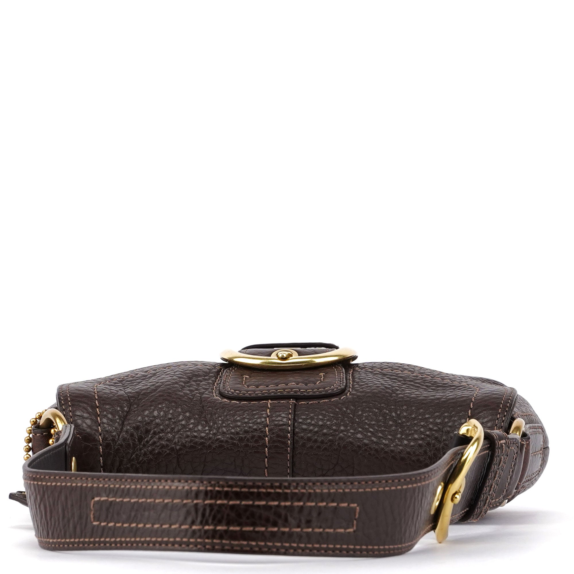 11840 Brown Leather Soho Shoulder Bag