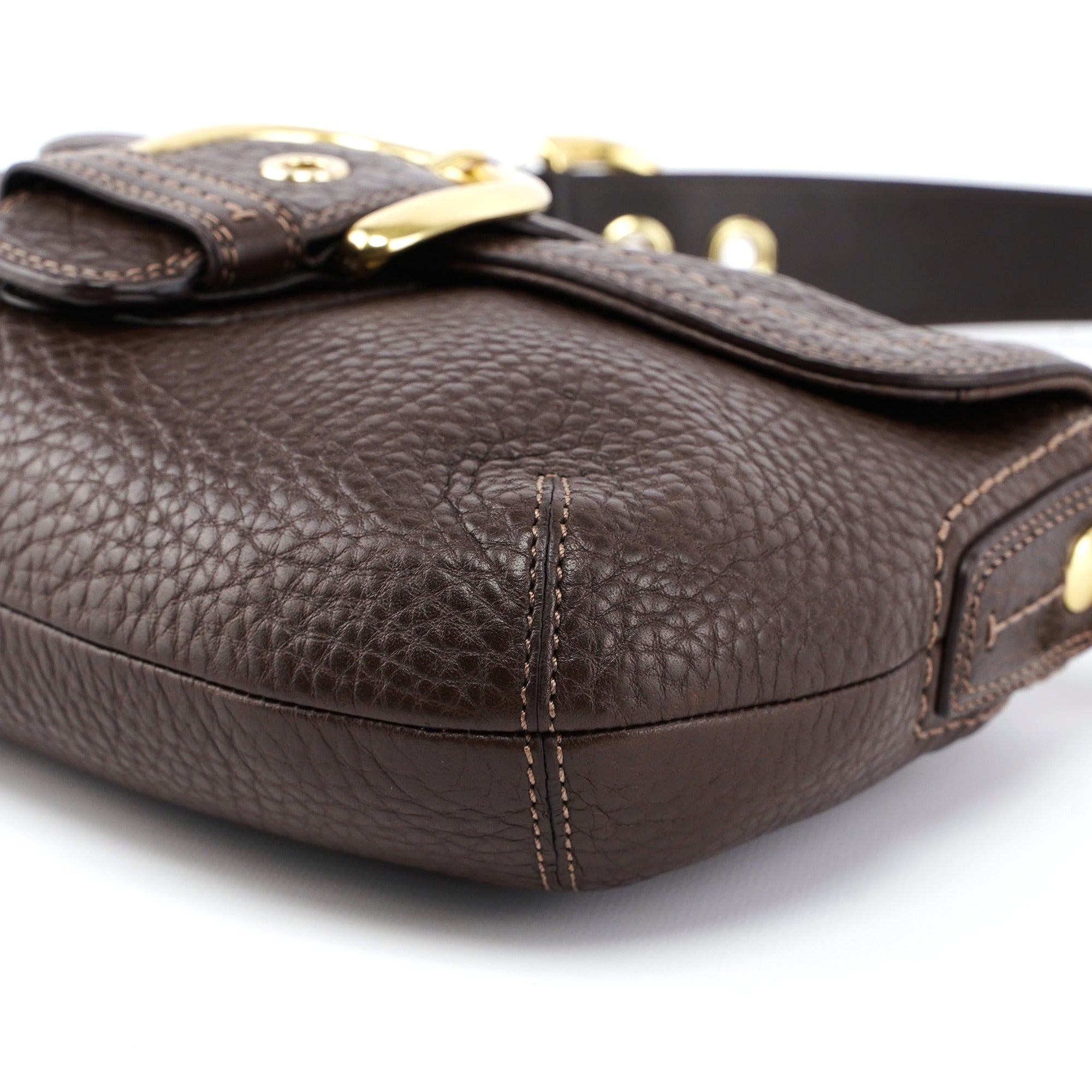 11840 Brown Leather Soho Shoulder Bag