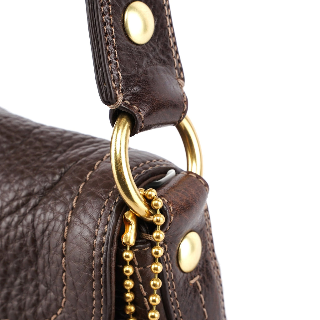 11840 Brown Leather Soho Shoulder Bag