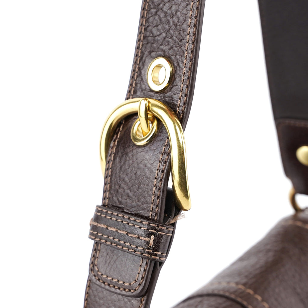 11840 Brown Leather Soho Shoulder Bag
