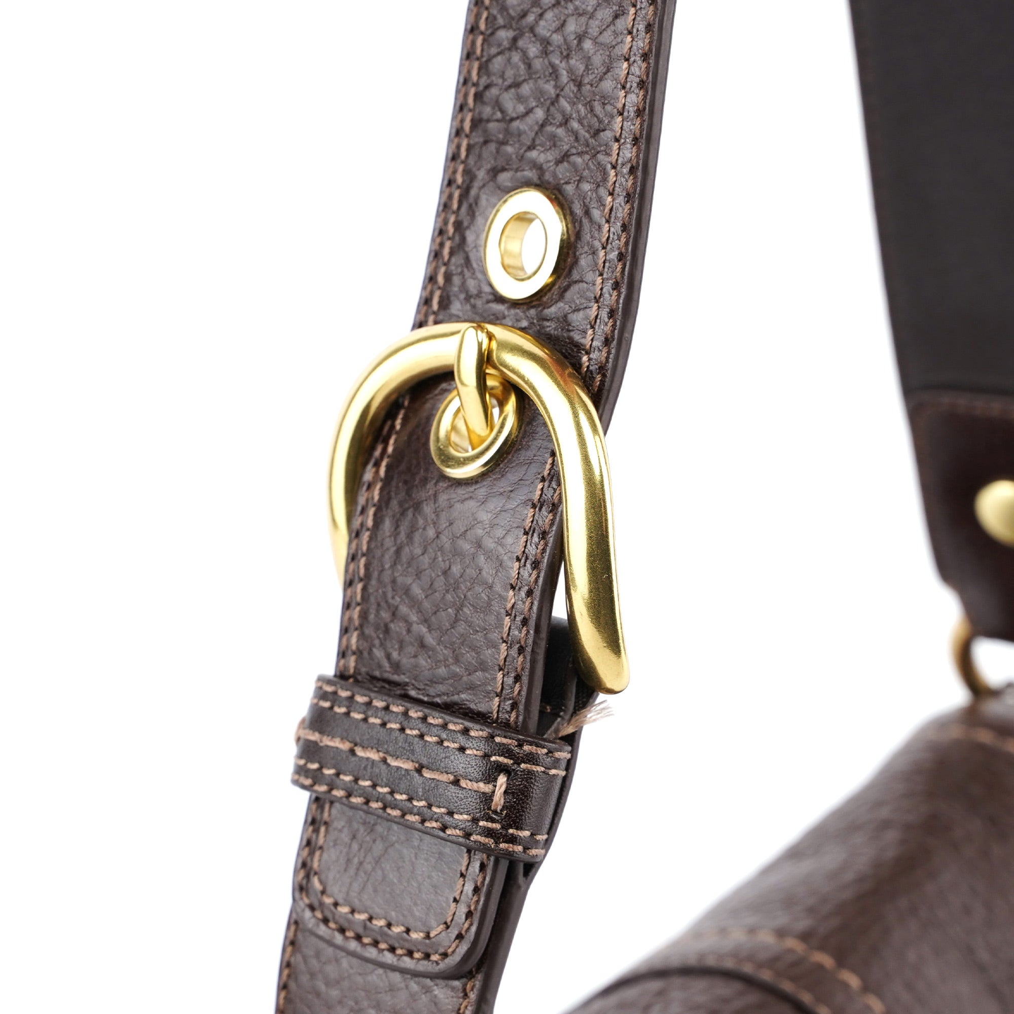 11840 Brown Leather Soho Shoulder Bag