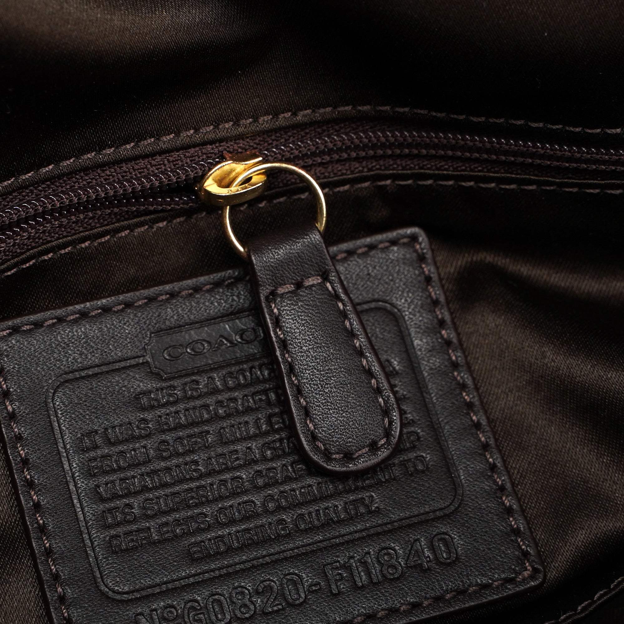 11840 Brown Leather Soho Shoulder Bag