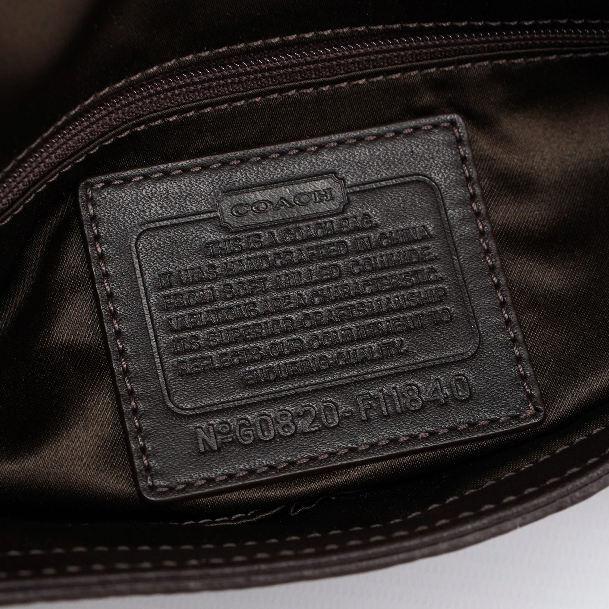 11840 Brown Leather Soho Shoulder Bag