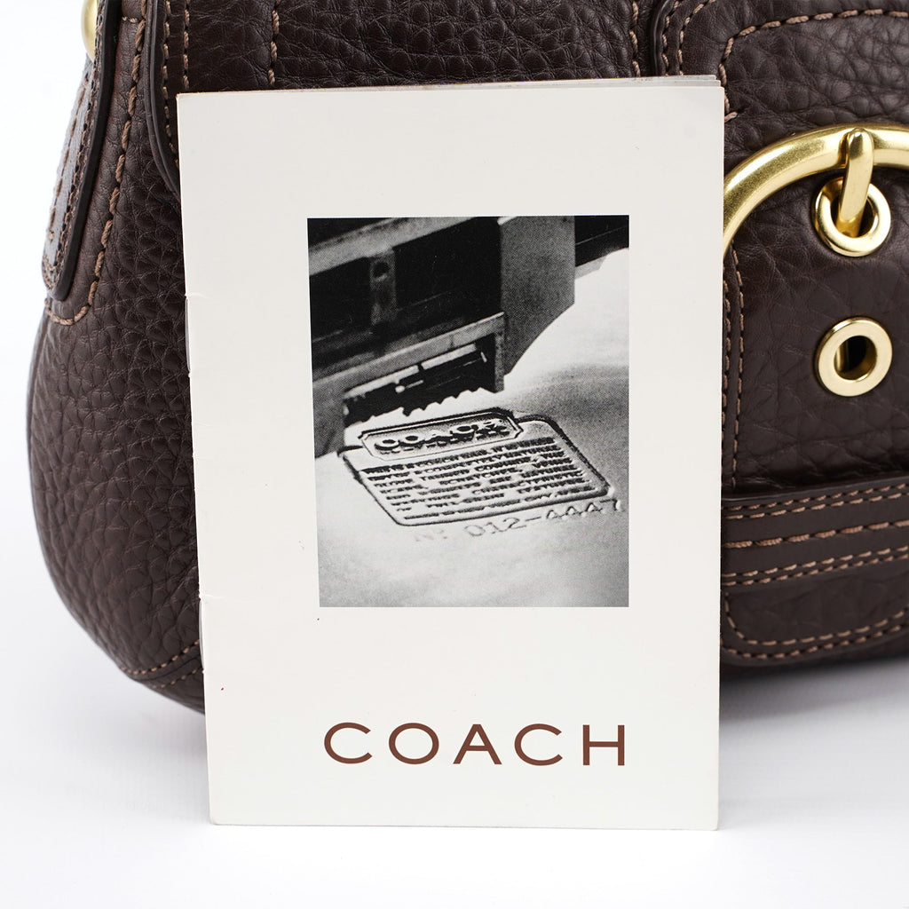 11840 Brown Leather Soho Shoulder Bag