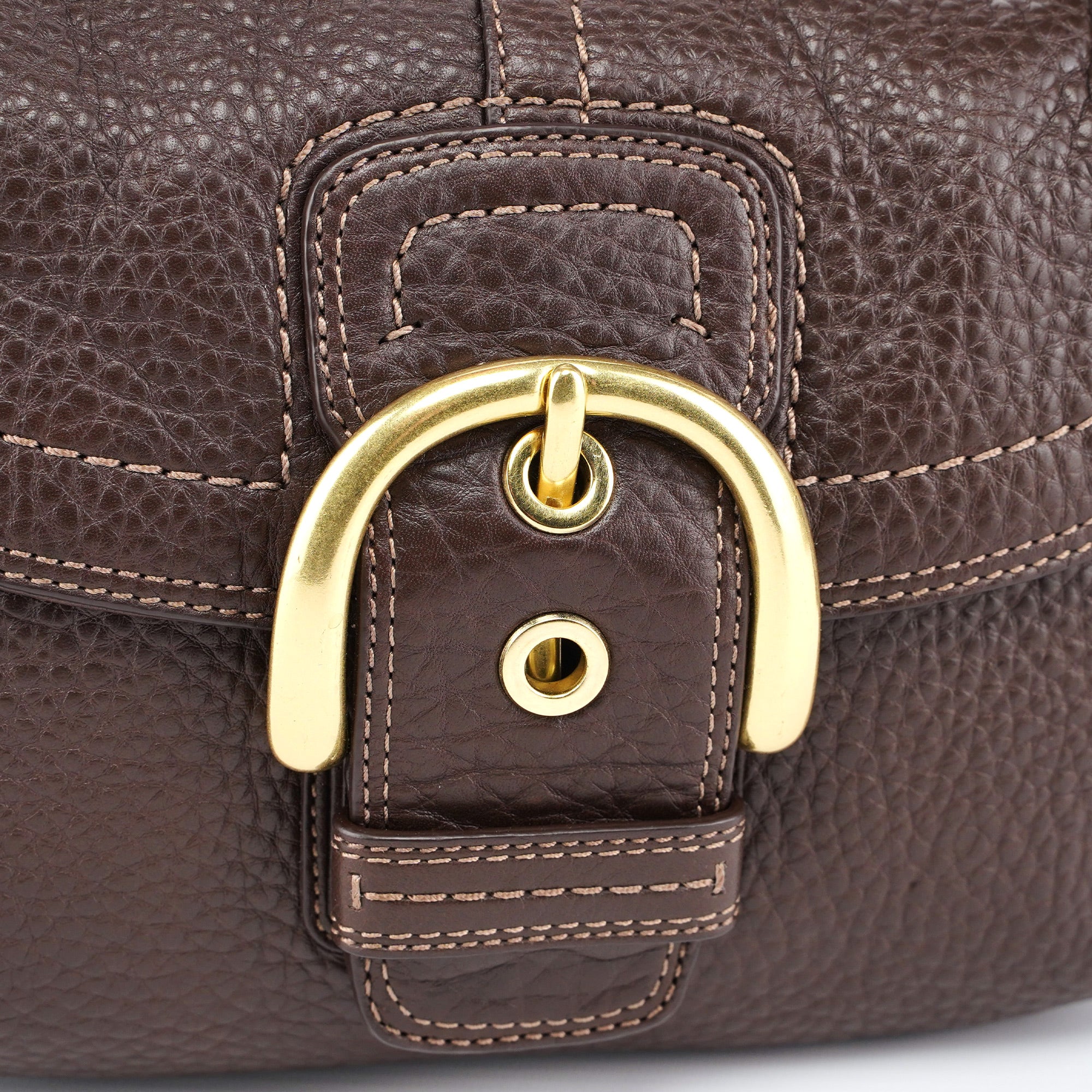 11840 Brown Leather Soho Shoulder Bag