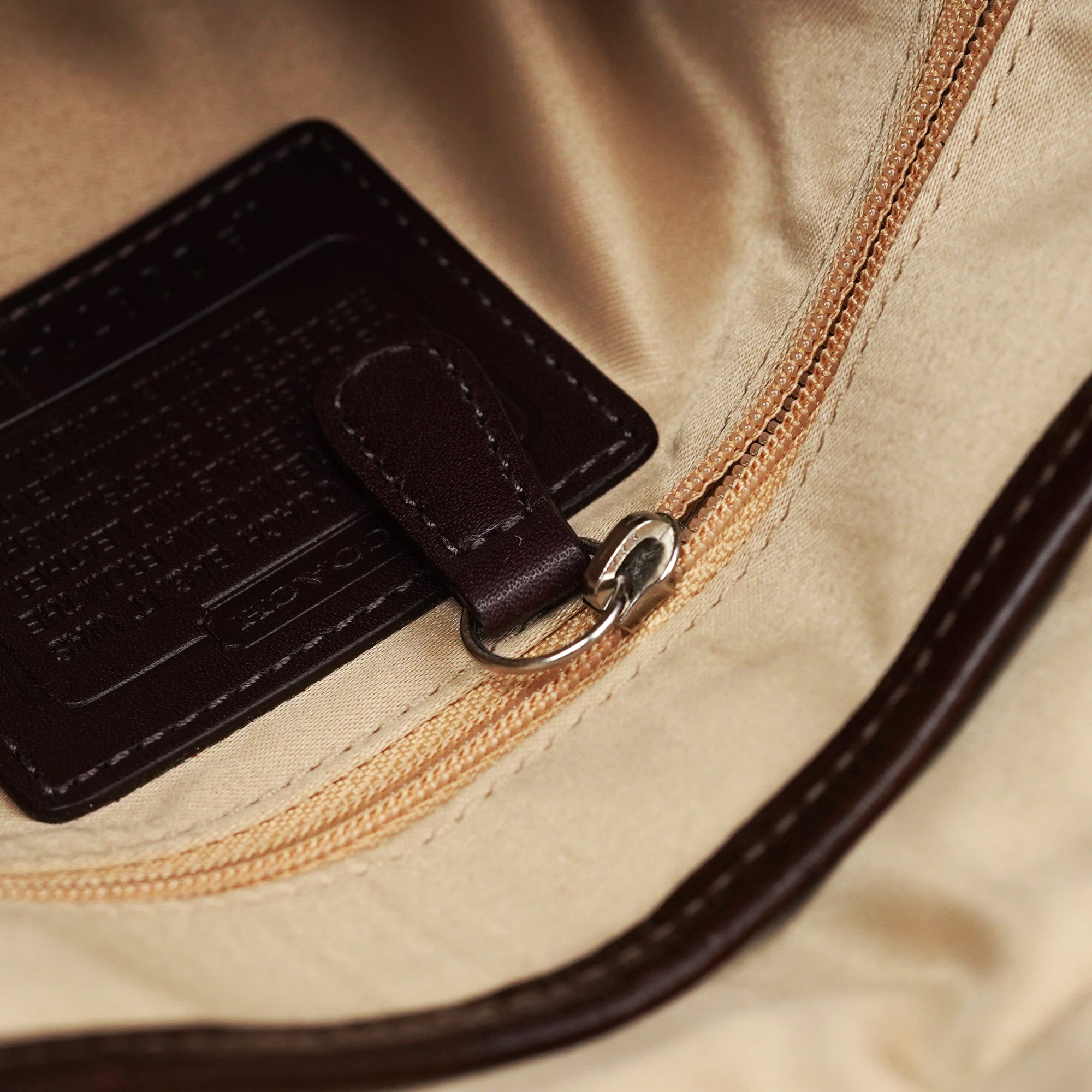 11860 Beige Brown Signature C Soho Shoulder Bag