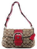 11860 Beige Pink Signature C Soho Shoulder Bag